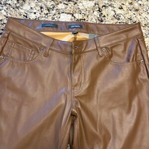 Wild Fable brown leather pants. Size 10